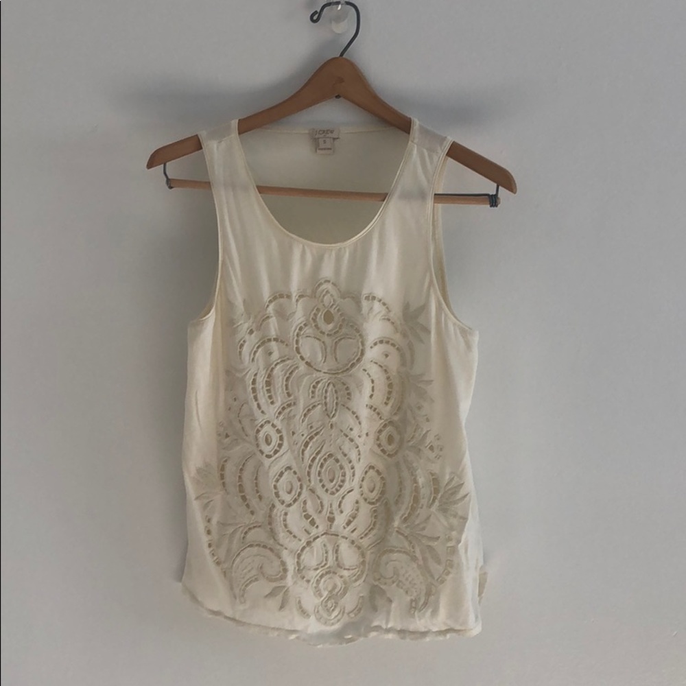 JCrew Appliqué Top